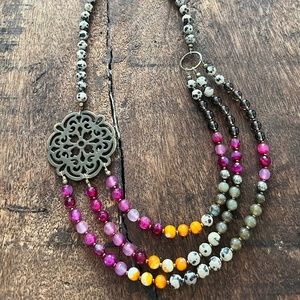 Simon & Ruby Semi-Precious Gemstone Necklace